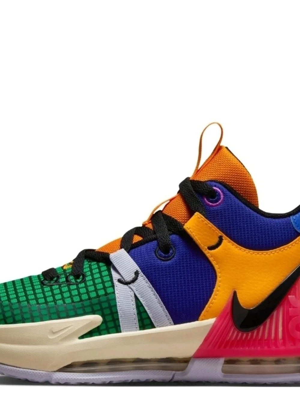 Nike Kids Colorblock Sneakers - Green/Orange/Blue/Purple